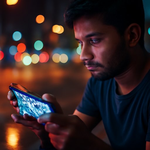 xx999bd Dhaka user checking news on phone